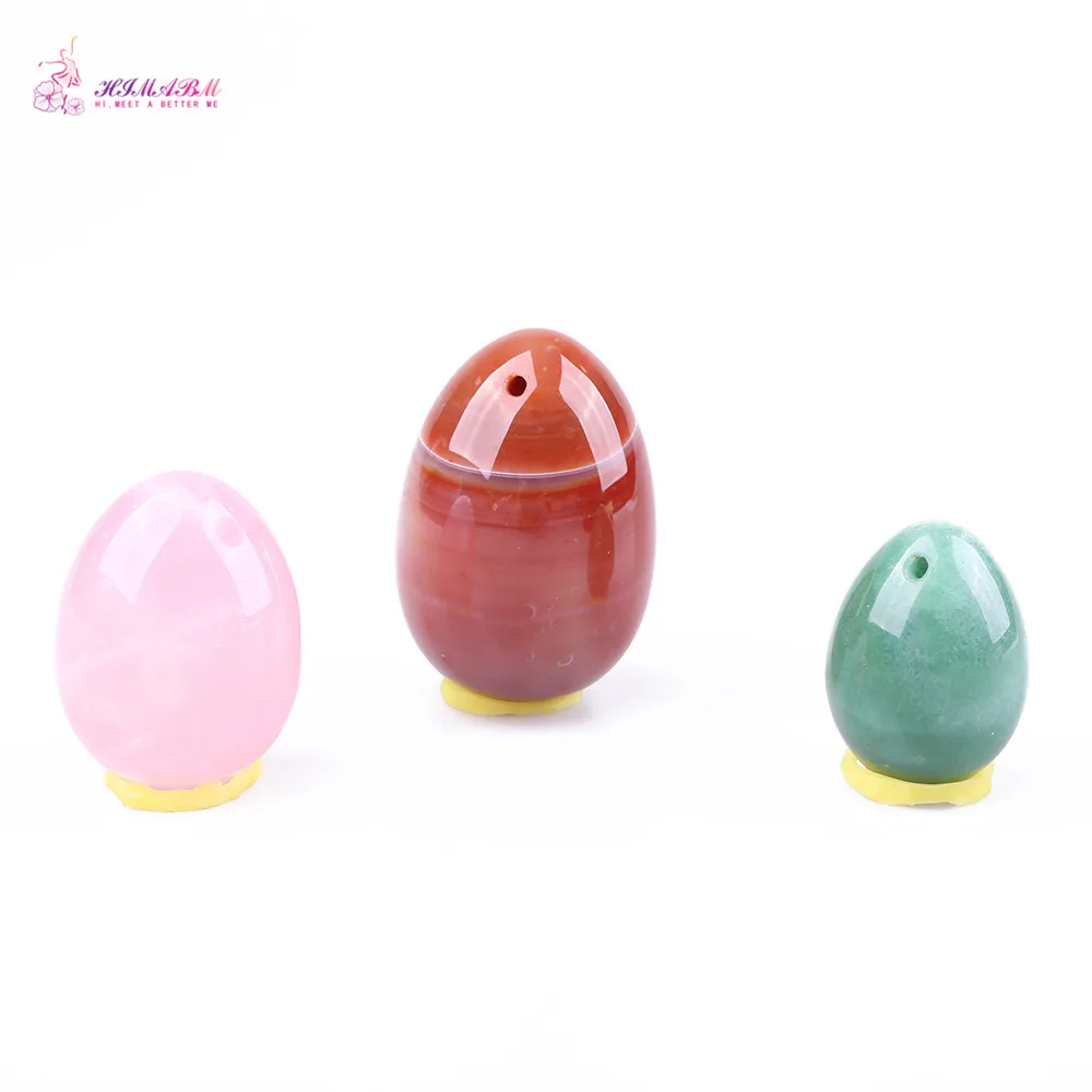 HIMABM Natural Agate Rose Quartz Aventurine Egg For Kegel Exercise Pelvic Floor Muscles Vaginal Exercise Yoni Egg Ben Wa Ball HIMABM Natural Agate Rose Quartz Aventurine Egg For Kegel Exercise Pelvic Floor Muscles Vaginal Exercise Yoni Egg Ben Wa Ball