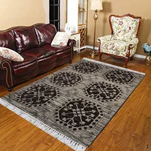 Else gris negro auténtico turco geométrico Vintage estampado 3d antideslizante Kilim lavable decorativo Kilim área alfombra Bohemia alfombra