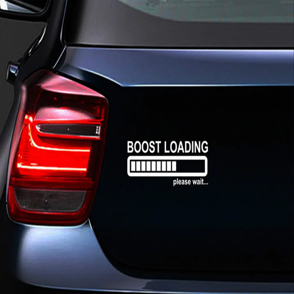 Новый автомобиль Boost загрузки заряда наклейка для ноутбука Наклейка бампера