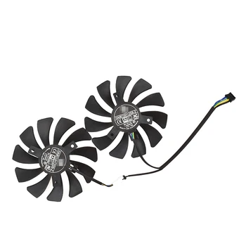 

85mm for MSI GTX1060 P106 Dual Fan Replacement 40mm 4Pin HA9010H12F-Z 12V 0.57A Processor Cooler Heatsink Fan