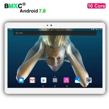 DHL free shipping tablets Android 7.0 10 Core 4GB RAM 128/64GB ROM Dual Camera and Dual SIM Tablet PC GPS 4G LTE bluetooth phone