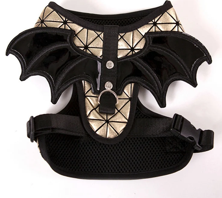

Halloween Wing Leash Dog Cat Soft Material Cotton Pet Harness Dog Leads Harness For Dogs Collars Clothes For Dog Cat Puppy