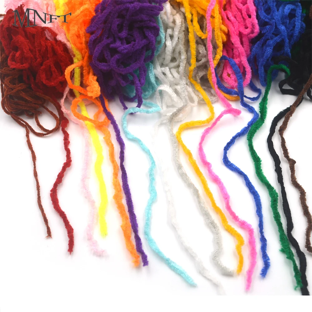 

MNFT 2Bags/Set Random Chenille Worms DIY Flies Flying Lure Material Rayon Chenille
