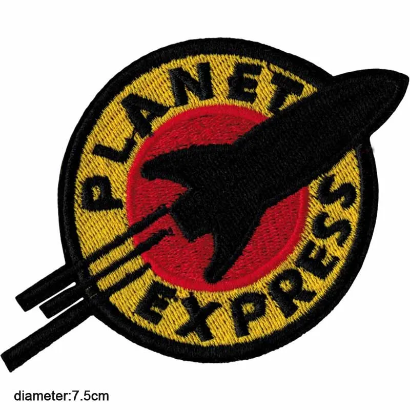

Want To Leave UFO Space Astronaut Rocket Alien Planet Express Iron On Embroidered Clothes Patches For Clothing Boy Kid Wholesale