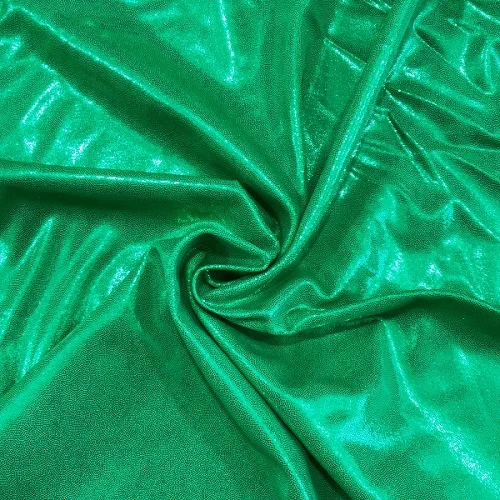 Ткань из фольги в горошек, блестящая основа для вязания, ткань для купальников, 300 г/м2, 4 способа растягивания, бифлекс, лайкра, спандекс, DIY Мода - Цвет: Grass Green