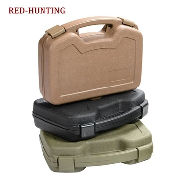 

Hard Plastic Boxes Carrying Case Hunting Protect Gun Pistol Handgun Box