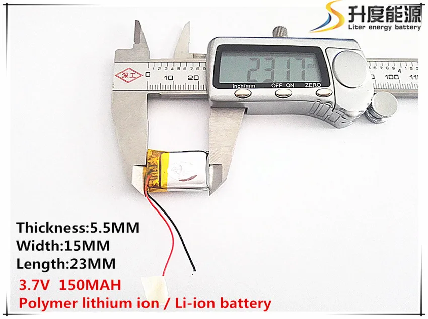 1 шт. [SD] 3,7 в, 150 мАч, [551523] полимер литий-ионный/литий-ионный аккумулятор для игрушка, портативное зарядное устройство, gps, mp3, mp4, сотовый телефон, динамик