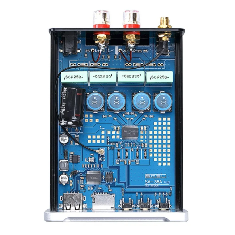 SMSL SA 36A Plus 30W TPA3118 HIFI аудио класса D цифровой усилитель мощности Bluetooth AUX TF карта/USB/U