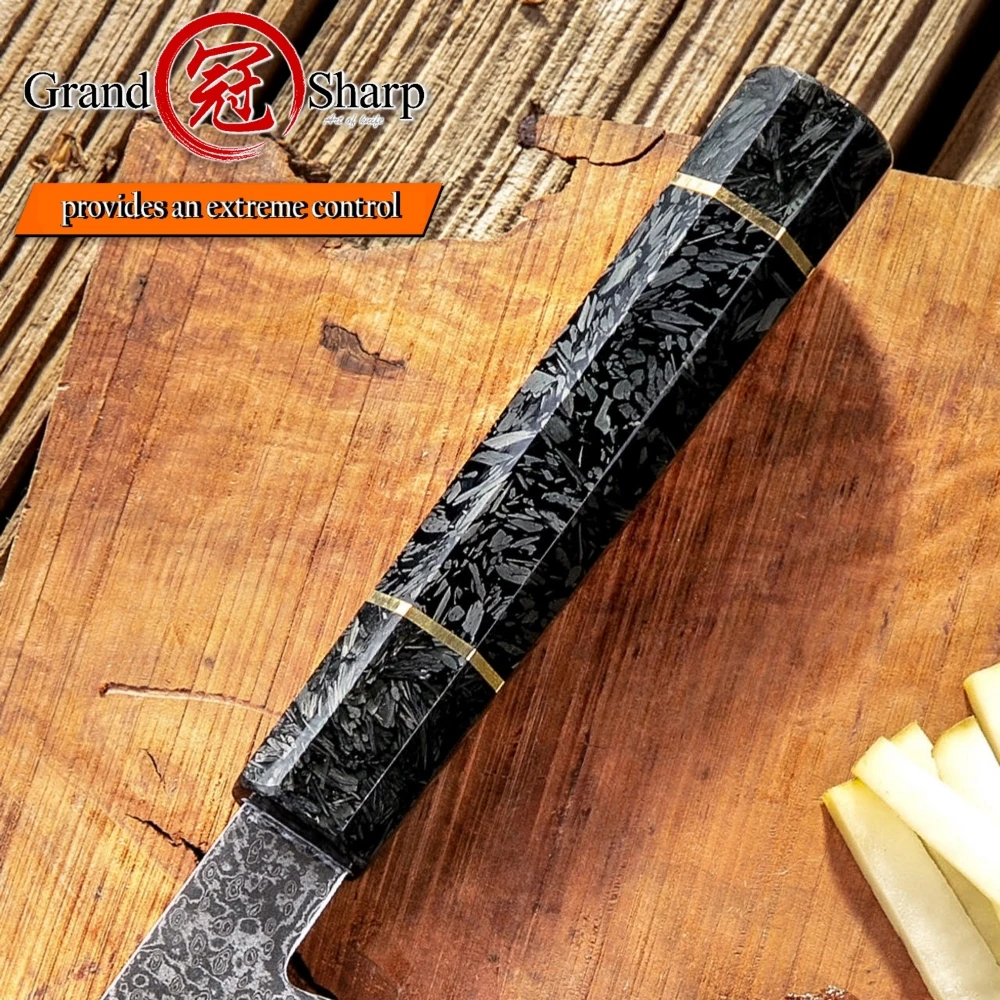 Дамасский поварской нож японский Kiritsuke vg10 дамасский из нержавеющей стали