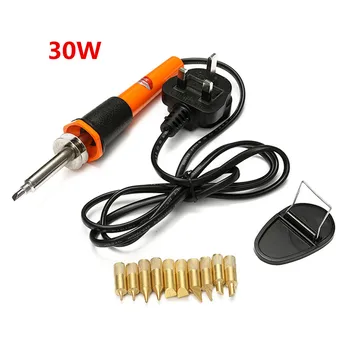 

Professional 30W 220V Wood Burning Pen Soldering Set Pyrography Tool Kit New