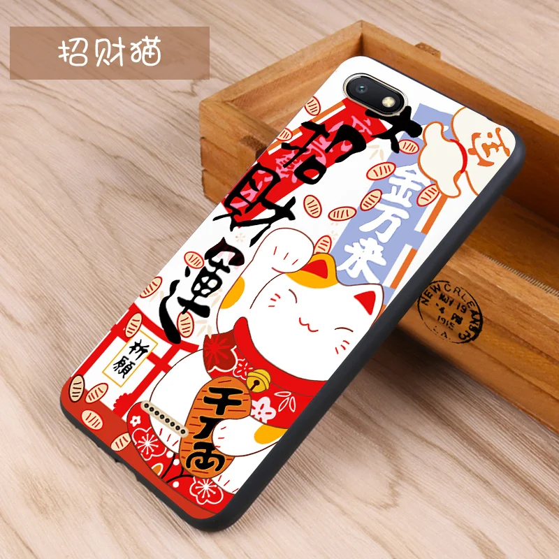 Xiaomi Redmi 6a Case Original Cover for Xiaomi Redmi 6a Case Bag Redmi 6a Cover Skin Wolf Fish Skull Fundas 100% 18