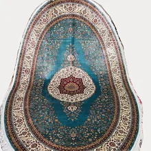 FangCun 6'x9'овальный персидский классический медаль стиль ручной работы шелковый ковер для офиса или гостиной или столовой