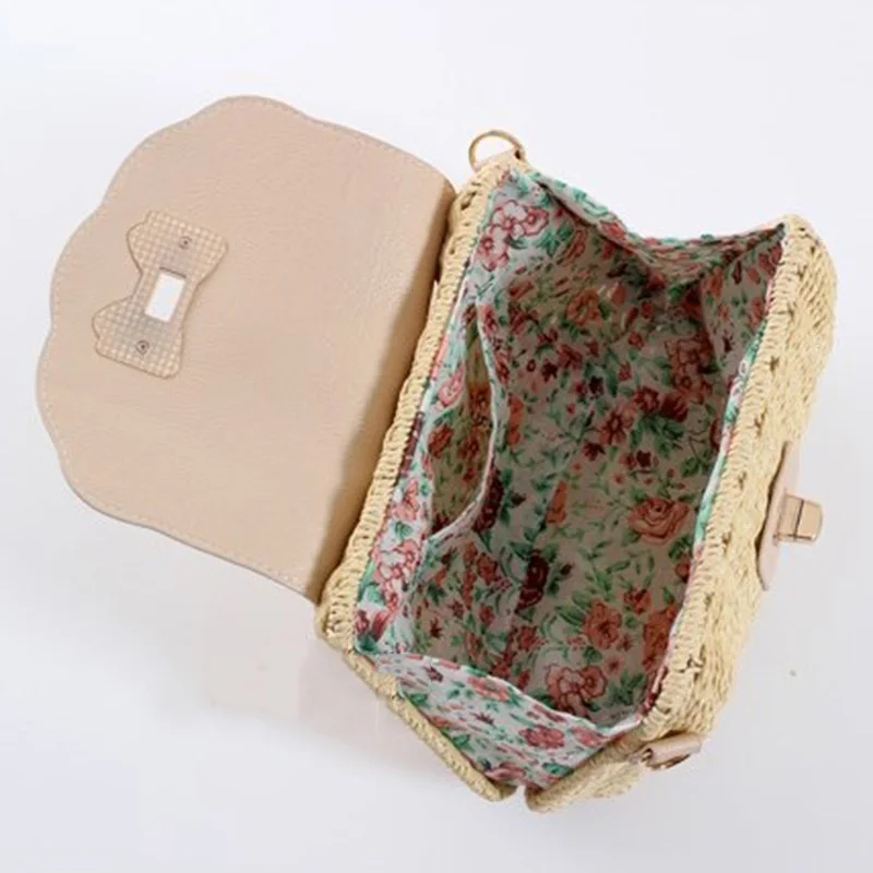 Women Straw Bag Female Bohemian Bali Rattan Beach Shoulder Bag Lady Handmade Candy Color Crossbody Bags Basket Bolsa SS3148 (13)