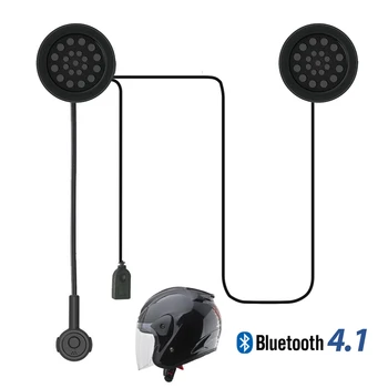 

Wireless Motorcycle Bicycle Helmet Headset Bluetooth 4.1 10s Auto Auto Answer Phone Calls Hands-Free Voice Command Helmet Headp