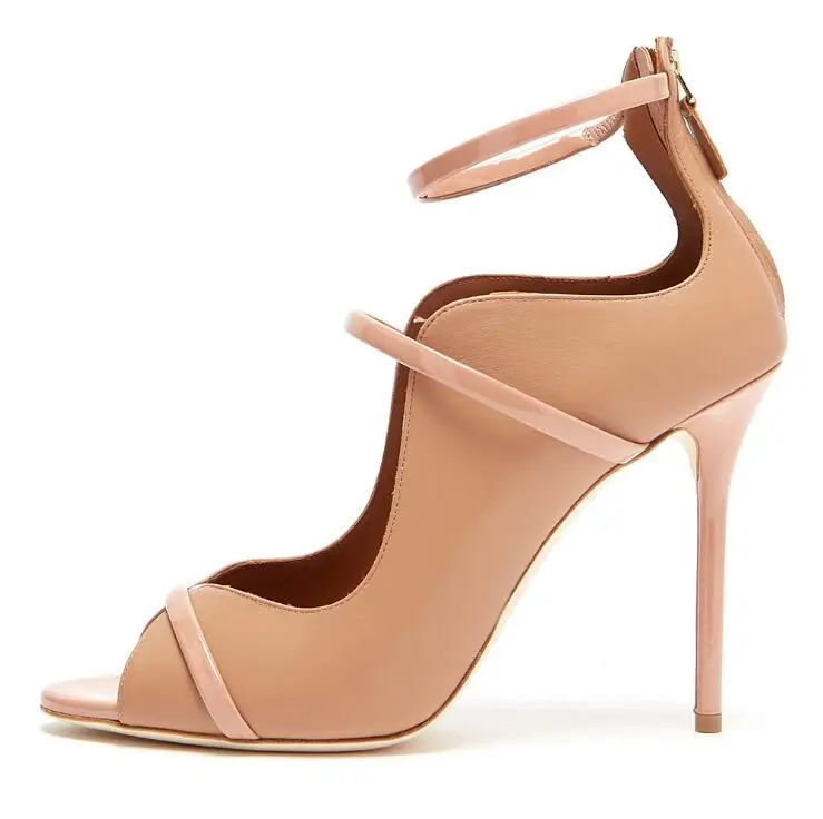 beige open toe heels