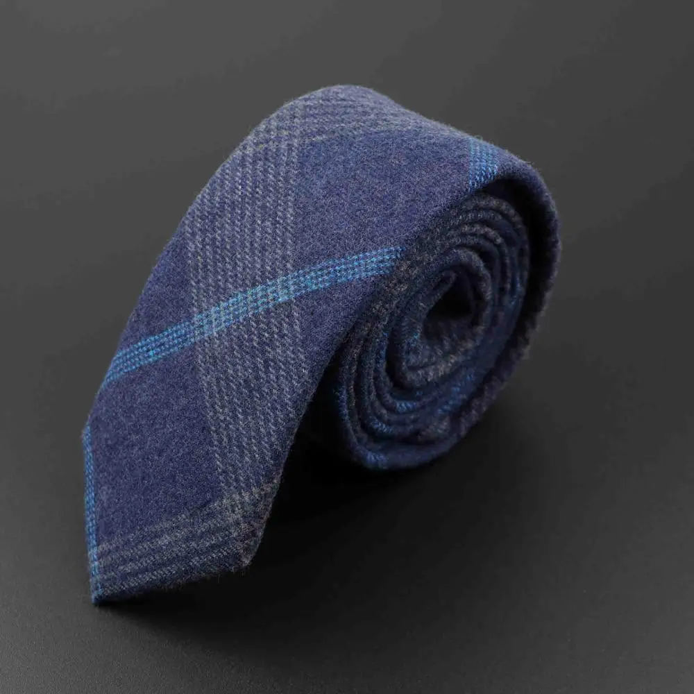 Цветочный клетчатый мягкий галстук на шею 6,5 см, качественный удобный хлопковый льняной галстук, деловой смокинг, мужской галстук, подарок, аксессуары для галстука - Цвет: 15