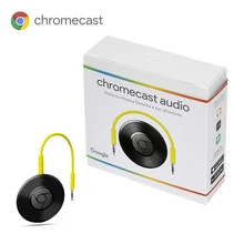 Google Chromecast Audio Takes Music to Speakers Without Connecting Streaming Device High Quality Sound Android iOS Laptop Black