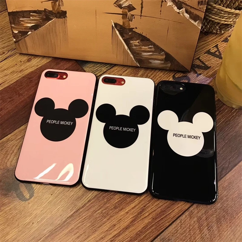 

Cartoon Cute Mickey Mouse Soft silicone phone cases For iphone X case For iphone 6 6S Plus 7 7Plus 8 Plus Back Cover Phone Shell