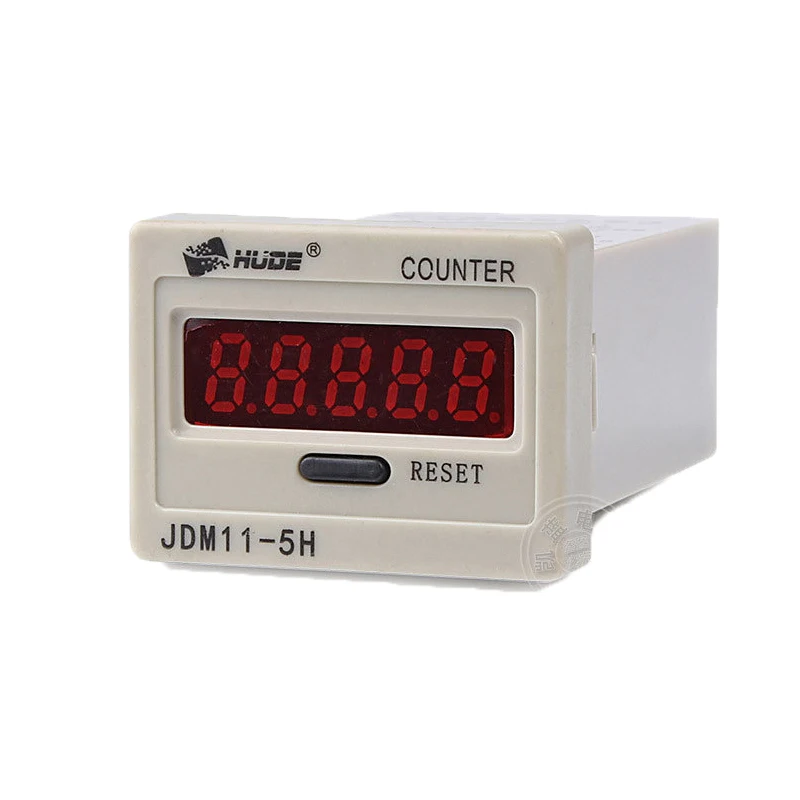 

5 Digit Display Electronic Counter Relay Count AC220V DC24V DC12V LED Digital Counter