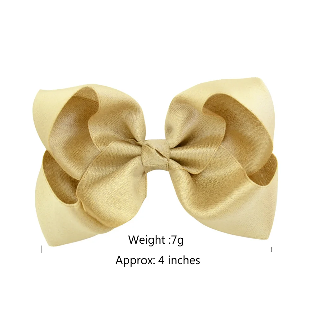 Retail 12 color 4 Inch Boutique New hair bows Solid Ribbon Bowknot Handmade DIY Hair Accessories With Alligator Clip 757