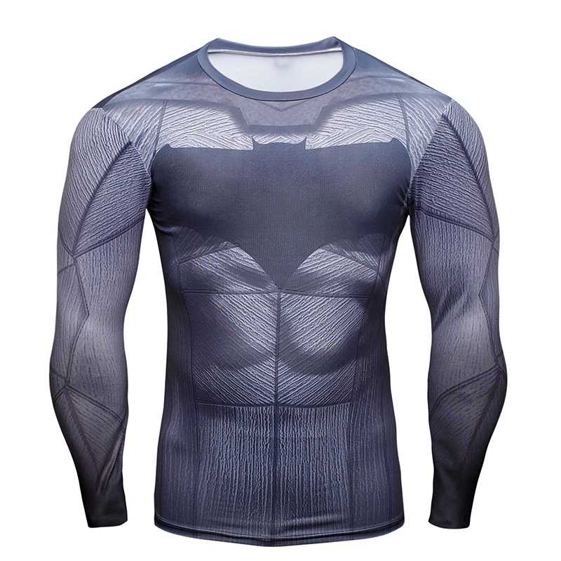 

Batman VS Superman 3D Printed Compression Men T Shirt Long Sleeve Fitness Clothing Fashion Tight T-Shirt Bodybuilding Tops Tees