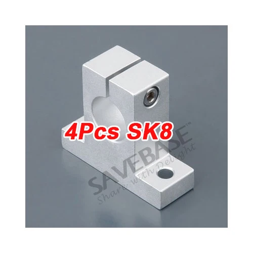 SAVEBASE 4 шт. SK8/SK12/SK13/SK16 линейный Шарикоподшипниковый блок Cnc маршрутизатор |