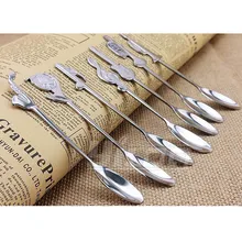1PC Creative Alloy Coffee Spoon Musical instruments Shape Handle Tea Stirring Spoons Exquisite Kitchen Sugar Measuring