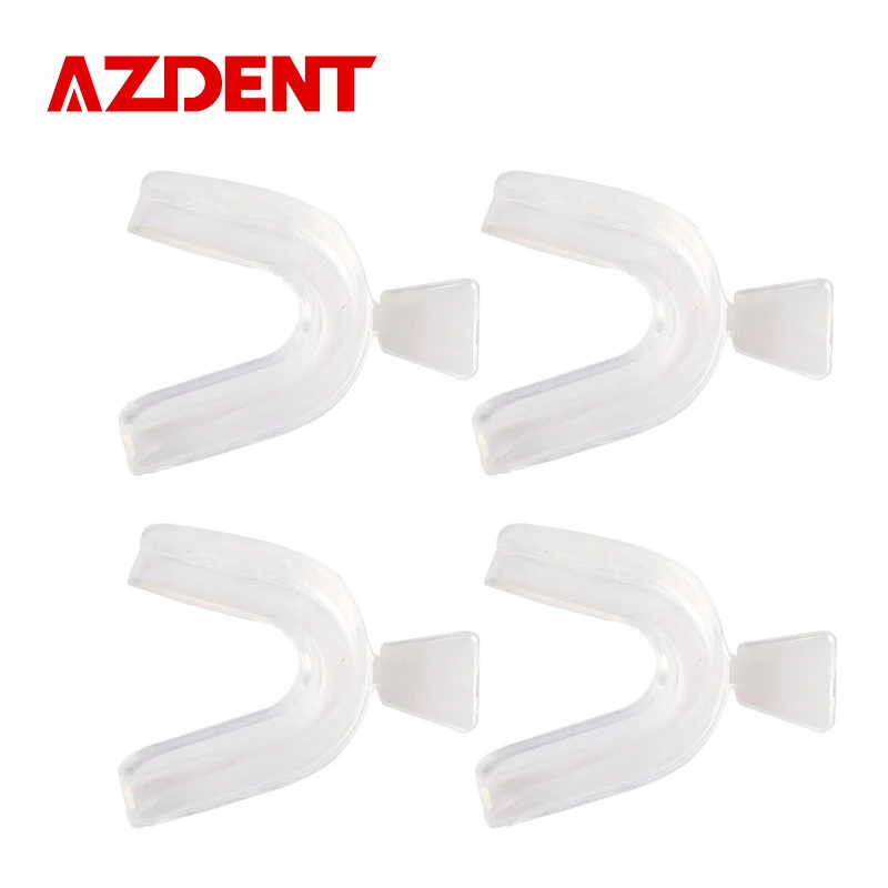 

4pcs Teeth Whitening Trays Orthodontic Braces Bleaching Denture Mouth Tooth Molding Bite Tray Disposable Dental Impression Tray