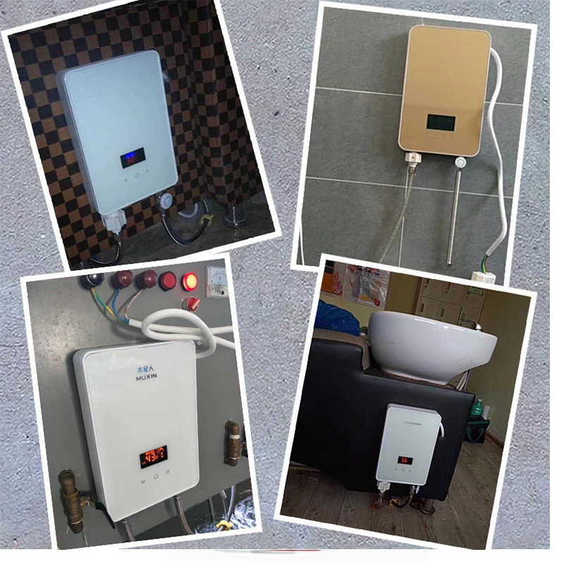 GWAI Touch Heater Frequency Conversion Instant Heating Aquecedor Kitchen Mutfak Bathroom Water Calentador 6000W High Power M12