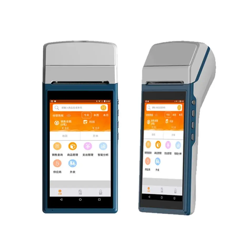 Полноразмерный сенсорный экран 5 дюйма Android 1 принтер для биллинга POS терминал с