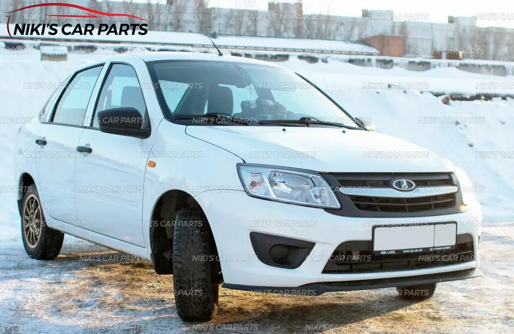 Сплиттер на передний бампер для Lada Granta- ABS пластиковый комплект кузова аэродинамическая накладка украшение автомобиля Стайлинг тюнинг