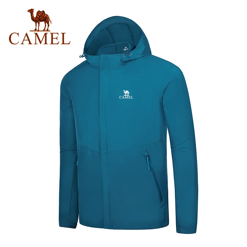 CAMEL зимняя куртка с защитой от ультрафиолета для пары, Солнцезащитная одежда, пальто, ультратонкий карман на молнии, для пеших прогулок, кемпинга, спорта, отдыха на открытом воздухе, лето - Цвет: Deep Blue Male