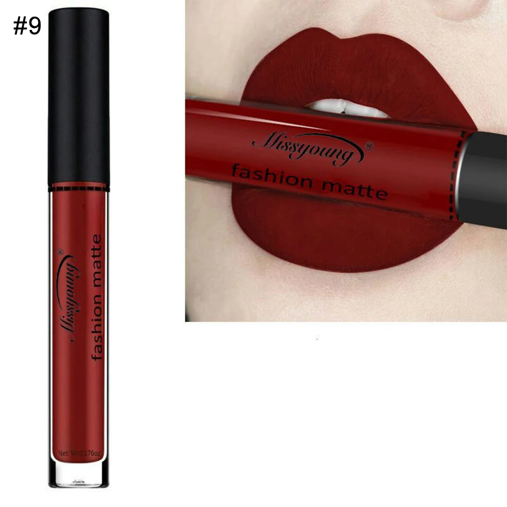Women Waterproof Matte Smooth Lip Gloss Long Lasting Liquid font b Lipstick b font Cosmetics