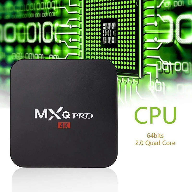 

NEW MXQ Pro 4K 3D 64Bit Android 7.1 Ultra HD 1G 8G Quad Core Smart TV Box + Ko-di 17.6 Wifi Set top Box