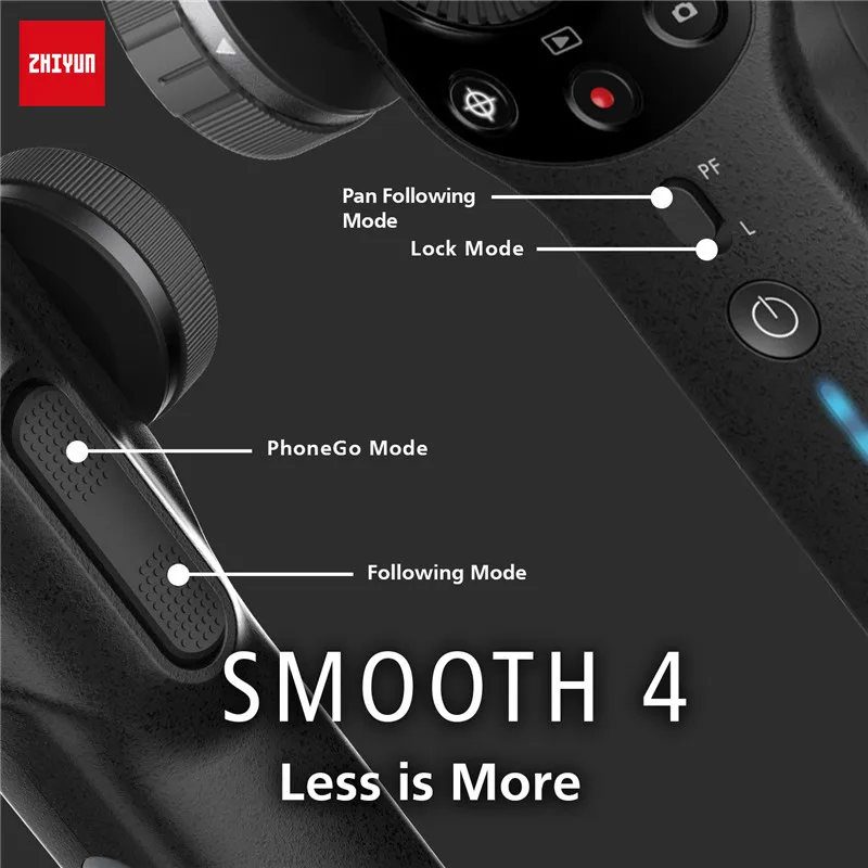 2018 Zhiyun Smooth 4 бесщеточный 3 осевой ручной карданный стабилизатор для iPhone Android Filmmakers