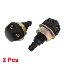 X Autohaux автомобиль пластик лобовое стекло распылитель для омывателя сопла черный 2 шт