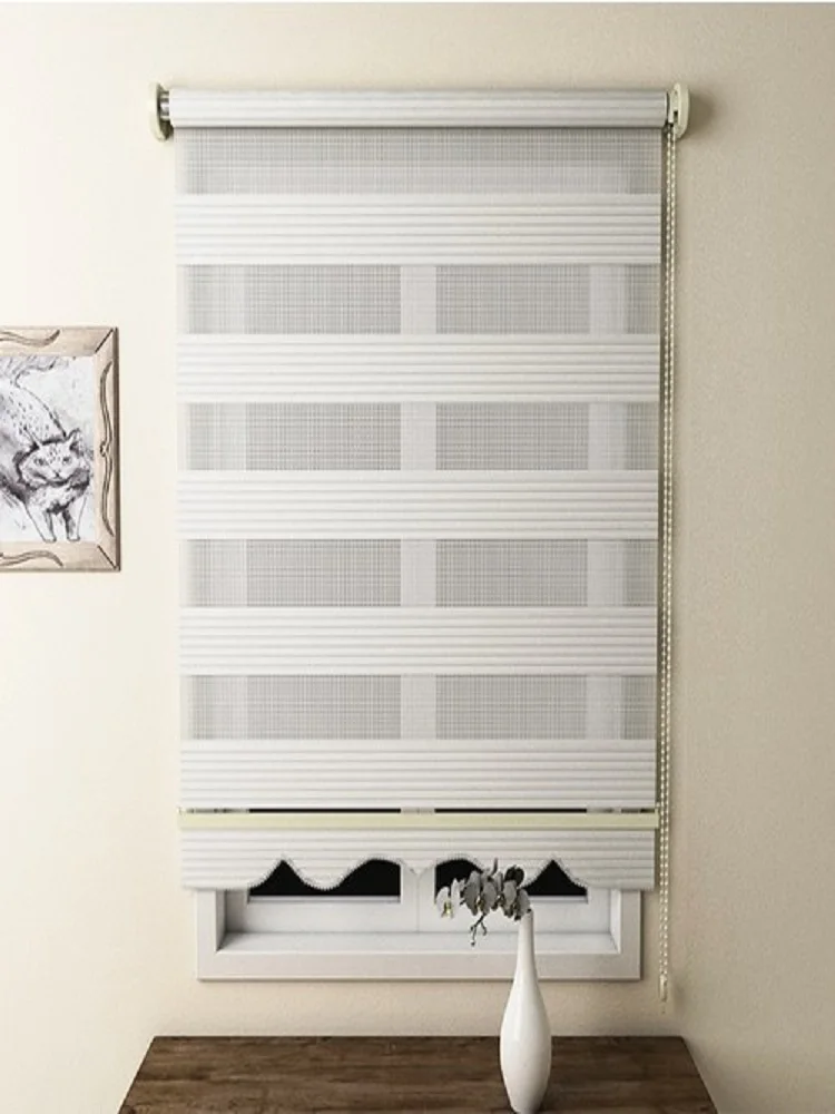 Zebra Blinds Roller Curtain Roman Decor Double Layer for Office Home Living Room Window Kitchen Bathroom | Дом и сад