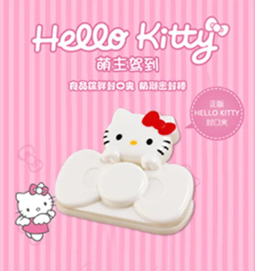 Hello kitty сумка для хранения еды и закусок, уплотнительные зажимы, уплотнительный зажим для холодильника, Примечание