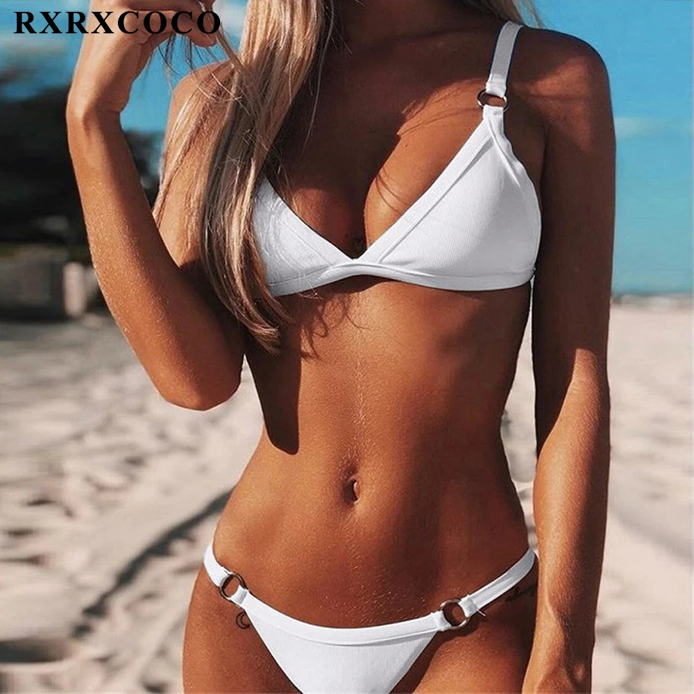 RXRXCOCO Bikini 2019 Sexy Brazilian Bikini Set Swimwear Women Swimsuit Bathing Suit Solid Biquinis Swim Suit Maillot De Bain RXRXCOCO Bikini 2019 Sexy Brazilian Bikini Set Swimwear Women Swimsuit Bathing Suit Solid Biquinis Swim Suit Maillot De Bain