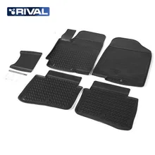Для Hyundai Solaris I 2011- Коврики в салон 5 шт./компл. полиуретан Rival 12305001