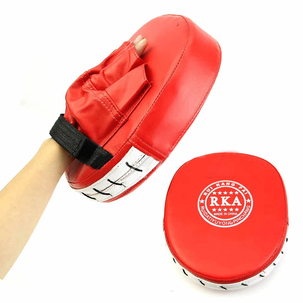 Boxing Mitt Training Focus Target Punches Pad Glove MMA Karate Combat Thai Kick^