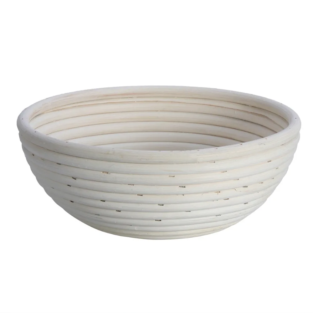 

Round Banneton Proofing Basket Unbleached Natural Cane Bread Baking Tool Rising Bread Making Dough Loaf Basket 23*8*5cm