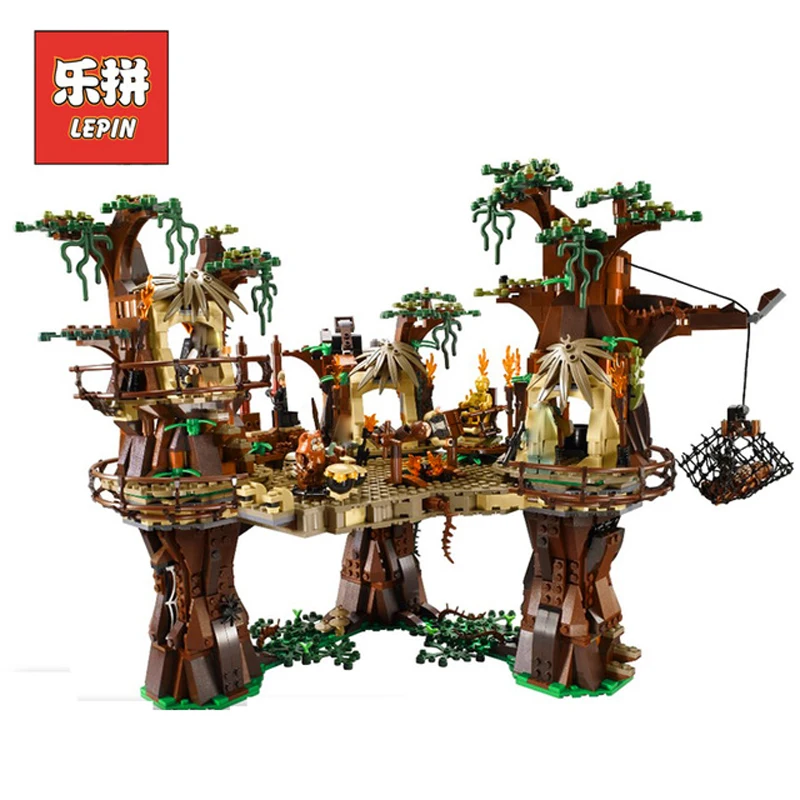 

In Stock DHL Lepin Sets Star Wars Figures 1990Pcs 05047 Ewok Village Model Building Kits Blocks Bricks Educational Kid Toy 10236