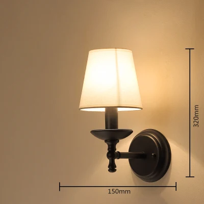 Американский настенный светильник Современный минималистичный кованый стеклянный прикроватный светильник для спальни креативная гостиная столовая Проходная настенная лампа - Цвет абажура: N