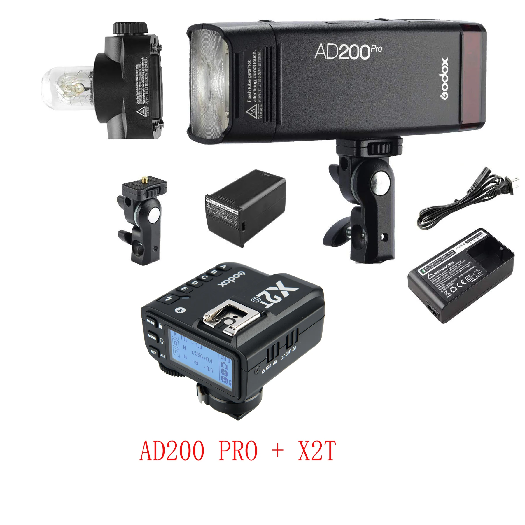 Беспроводной триггер для вспышки Godox AD200 Pro AD200Pro с X2T TTL Canon Nikon Sony Fuji Fujifilm