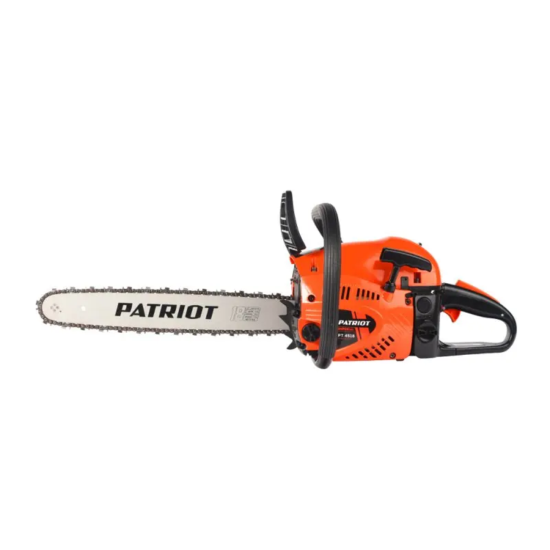 Пила цепная бензиновая PATRIOT PT 4518 Imperial (2-х тактный двигатель, мощность 2,9 л.с, 72 звена, облегченный запуск Easy Start, длина шины 450мм)