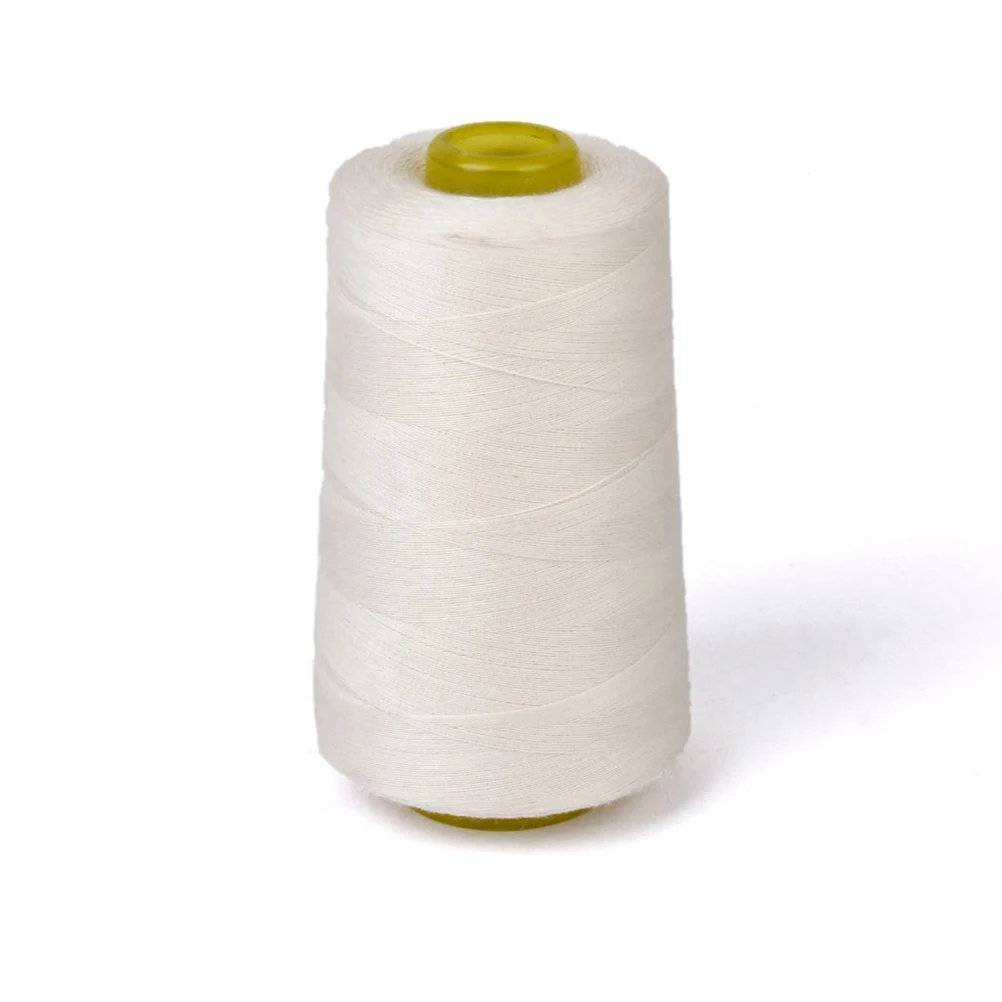 

Unbleached 3000 Yards Cotton Sewing Thread hilos de coser High strength hand knitting for Sewing Machine (White)