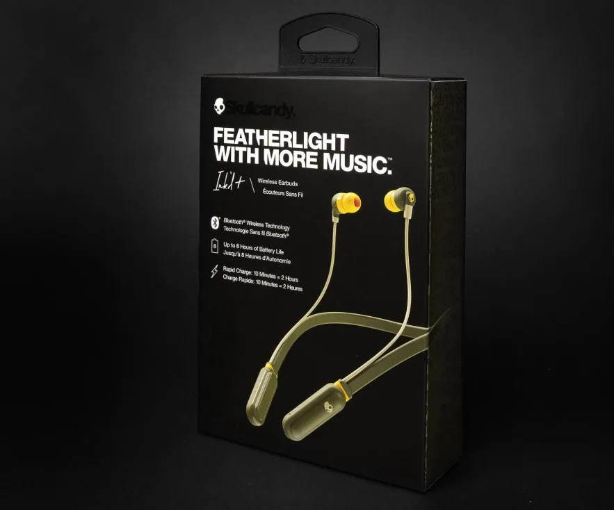 Skullcandy Ink 'd wireless-Беспроводные наушники с микрофоном и Bluetooth, коралловый