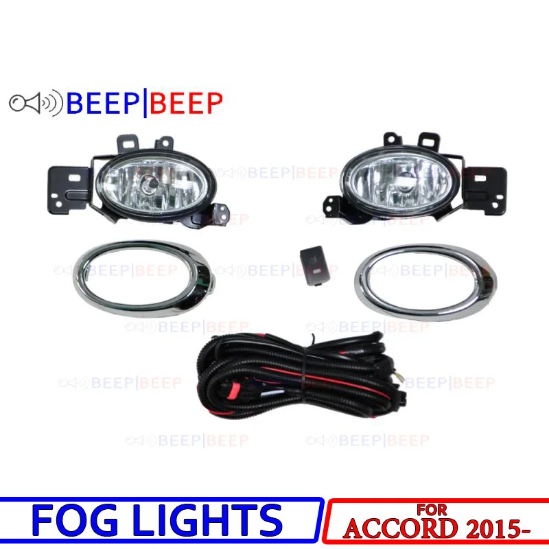 

For Honda Accord 2015- fog lights assembly super bright fog light halogen fog lamp car styling decoration accessories