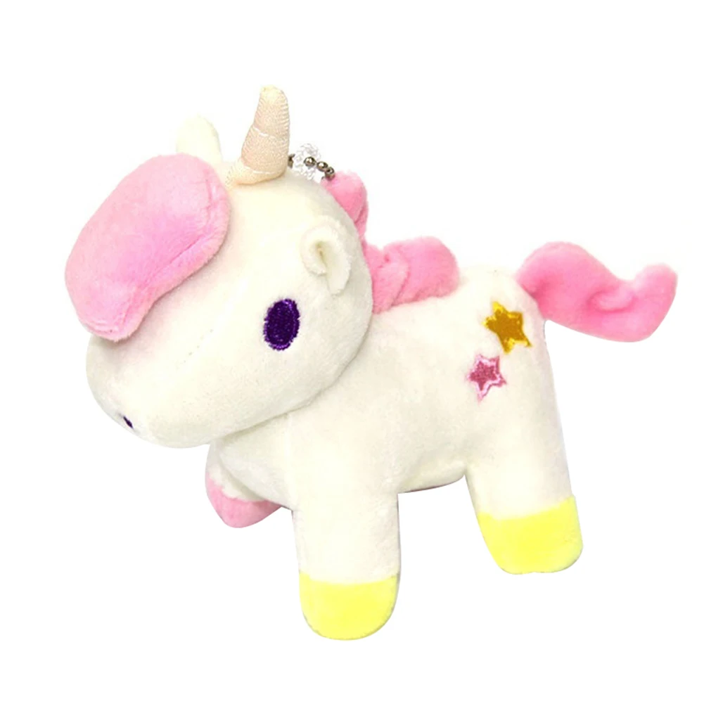 Cute Plush Unicorn Pendant Key Chain Handbag Accessories Stuffed Toy